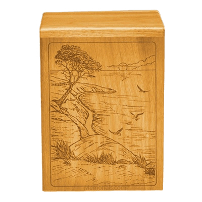 Bountiful Waters Oak Cremation Urn