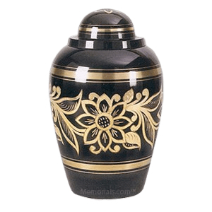 Ebony Bouquet Cremation Urn