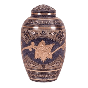 Patina Leaf Cremation Urn