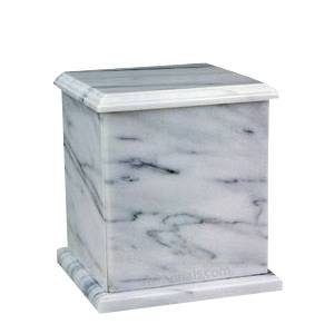 Eversquare White Marble Urn