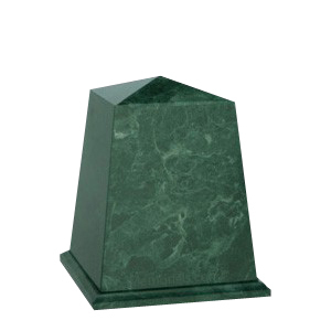 Obelisk Green Marble Cremation Urns