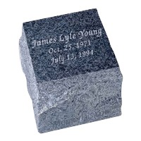 Garden Black Granite Cremation Urn