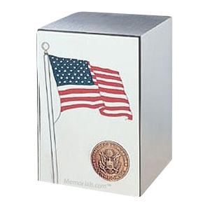 Air Force Stainless Steel Flag Cremation Urn