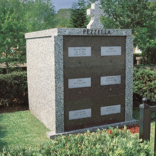 Cross Cemetery Crypt For a Family