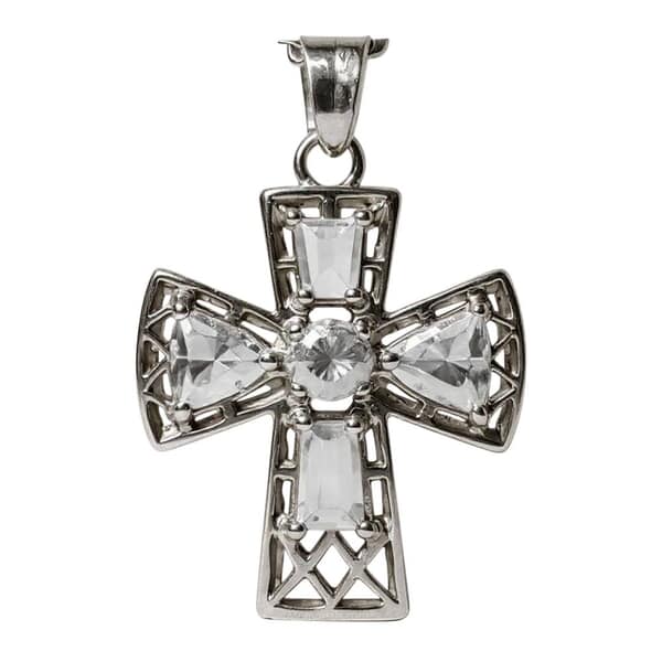 Cross Cremation Crystal Necklace