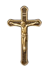 Cross With Christ Medallion Appliques