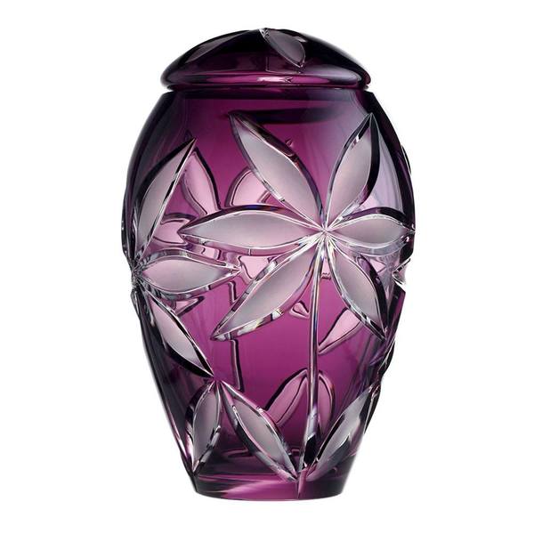 Crystal Amethyst Flower Glass Urn