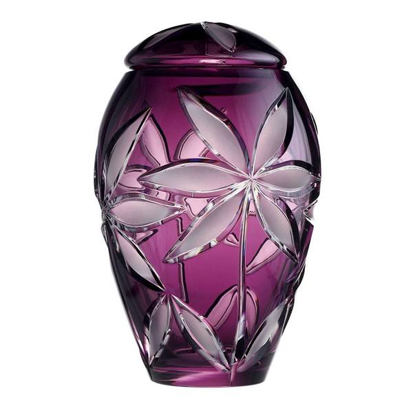 Crystal Amethyst Flower Glass Urns