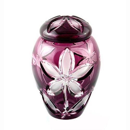 Crystal Amethyst Flower Keepsake Urn