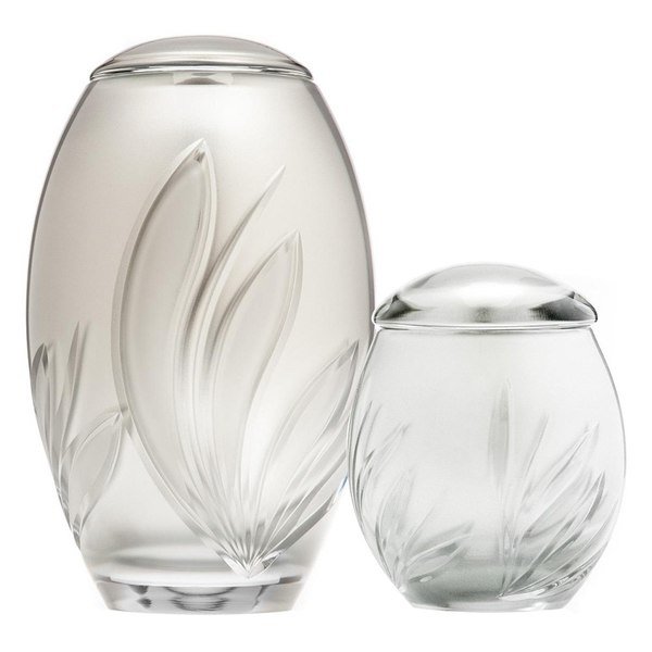 Crystal Bloom Glass Cremation Urns