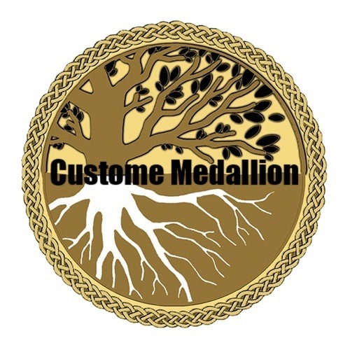 Custom Large Urn Medallion