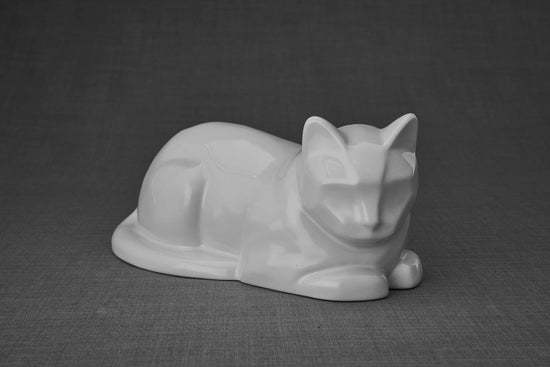 Custom Resting Cat Ceramic Urn