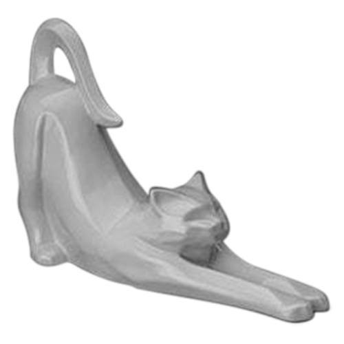Custom Stretching Cat Ceramic Urn