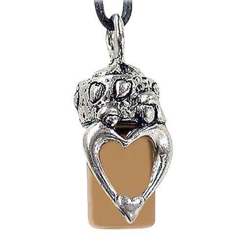 Mother & Child Brown Cremation Necklace