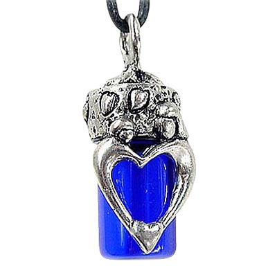 Mother & Child Blue Cremation Necklace