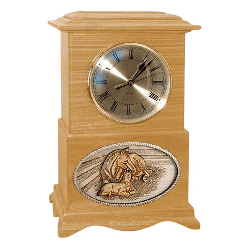 Daddys Love Clock Oak Cremation Urn