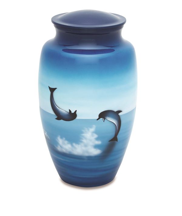 Dancing Dolphins Cremation Urn