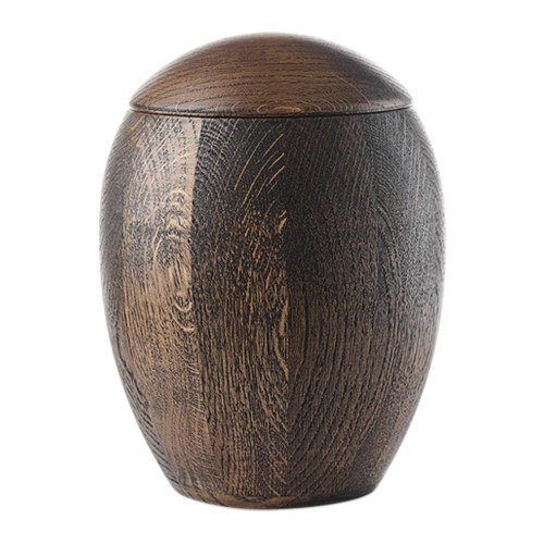Dark Oak Wooden Urn