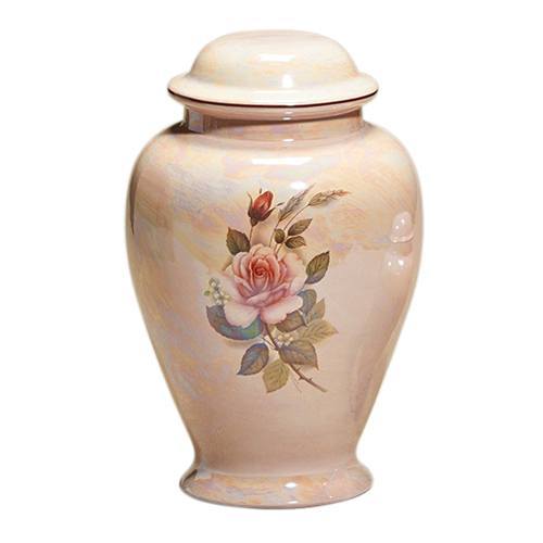 Darlene Pink Ceramic Cremation Urn