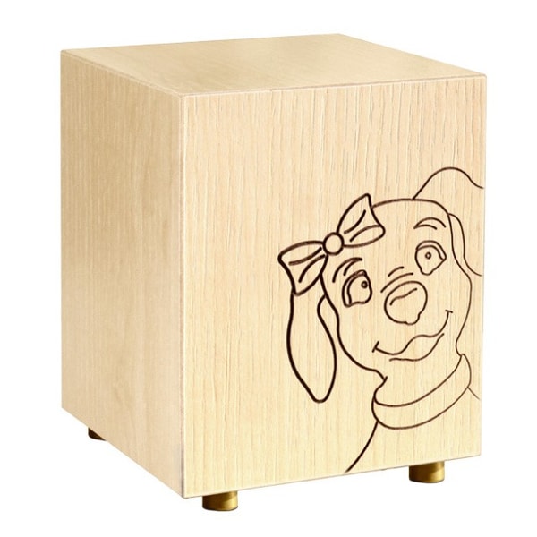 Darling Wooden Pet Cremation Urn