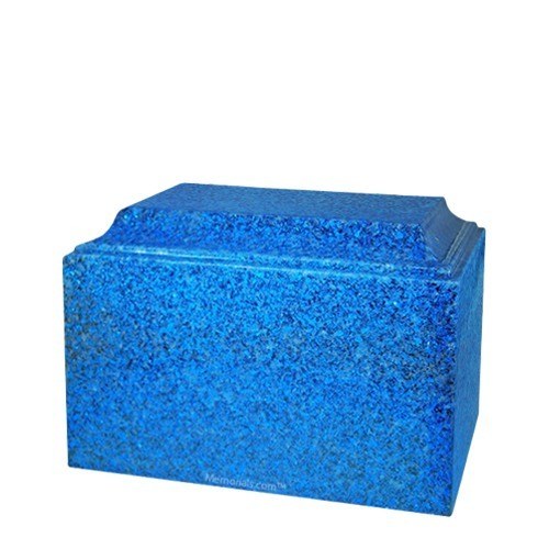 Deep Ocean Blue Cultured Granite Mini Urn