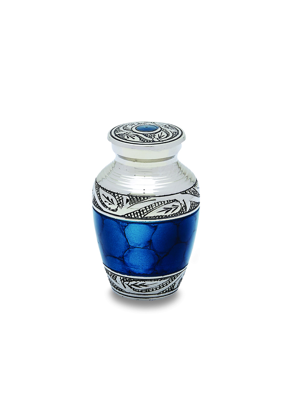 Deep Ocean Blue Keepsake Urn