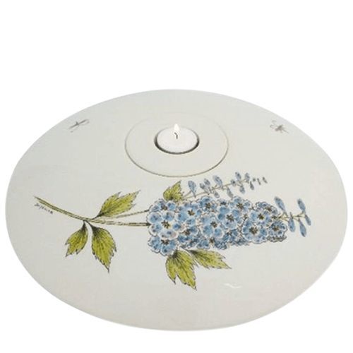 Delphinium Ceramic Urn