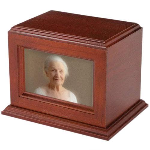 Deluxe Photo Cherry Cremation Urn
