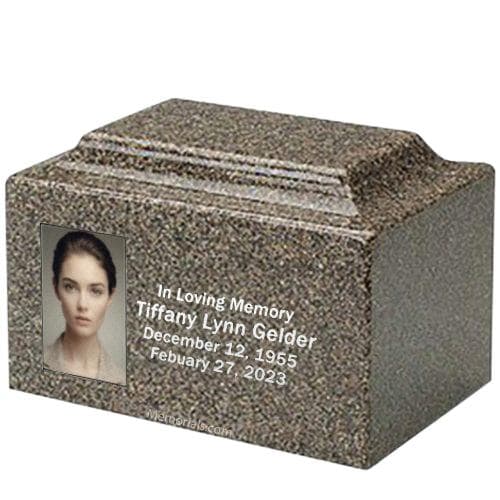 Devotional Granite Photo Urn