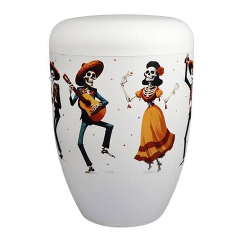 Dia de los Muertos Biodegradable Cremation Urn