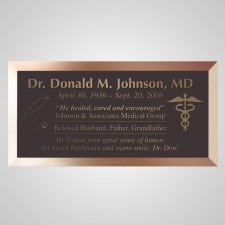 Doctor Bronze Plaque