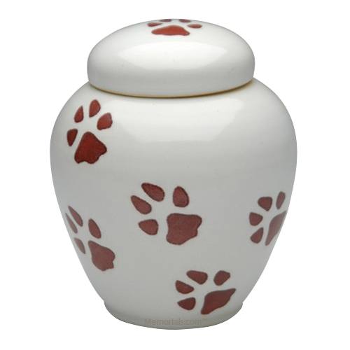 Dog Paws Ceramic Cremation Urn