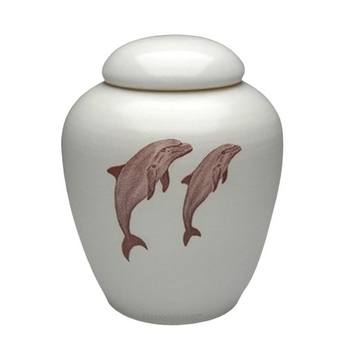 Peaceful Dolphins Cremation Urn
