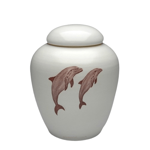 Peaceful Dolphins Medium Cremation Urn