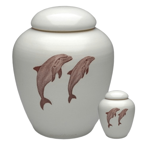 Peaceful Dolphins Cremation Urns