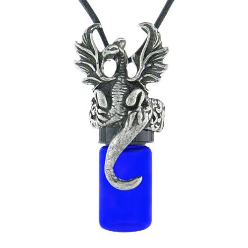Dragon Blue Cremation Necklace