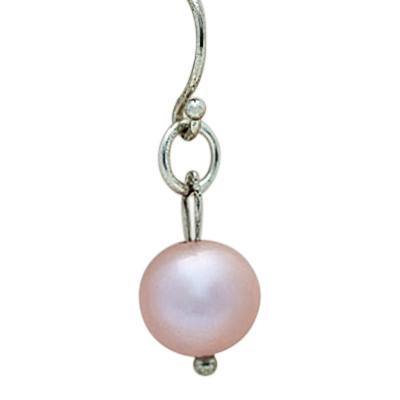 Draped lavender Pearl Cremation Earrings