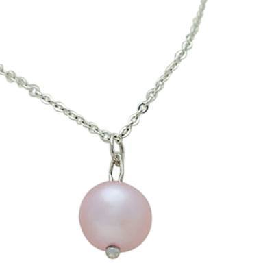 Draped Lavender Pearl Cremation Pendant