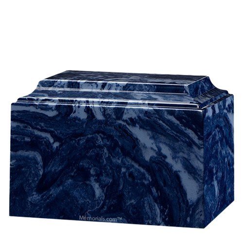 Dumortierite Cultured Marble Keepsake Urn