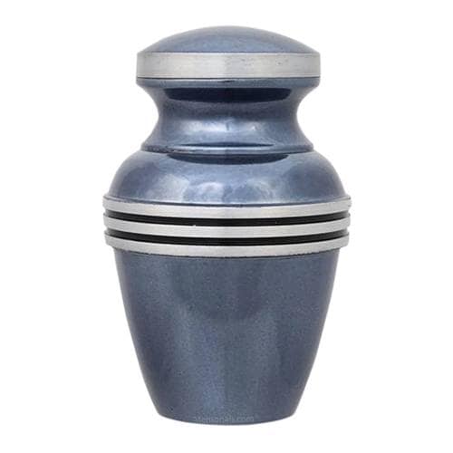 Dusted Blue Memorial Keepsake Urn
