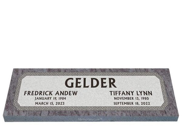 Dynasty Companion Granite Headstone 36 x 12