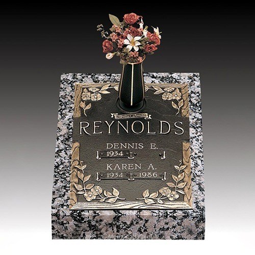 Dynasty Dogwood Deep Bronze Headstone