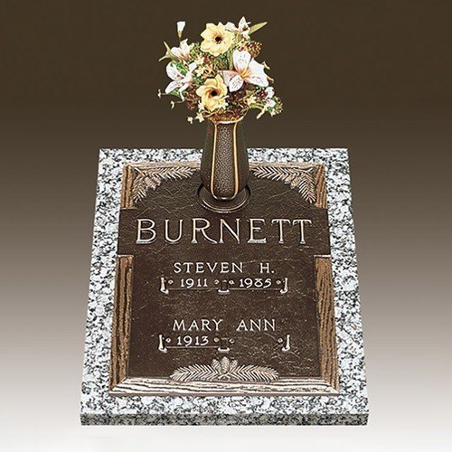 Dynasty Pine Deep Bronze Headstone