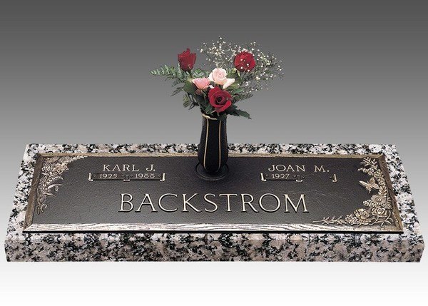 Dynasty Resurrection Bronze Headstone 36 x 13