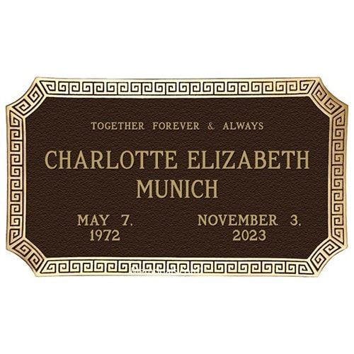 Dynasty Serenity Bronze Plaques