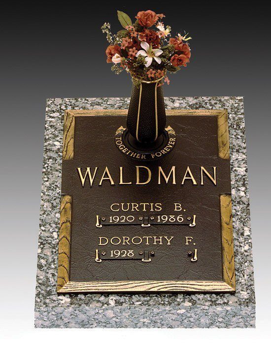 Dynasty Simplicity Deep Bronze Headstone 24 x 30