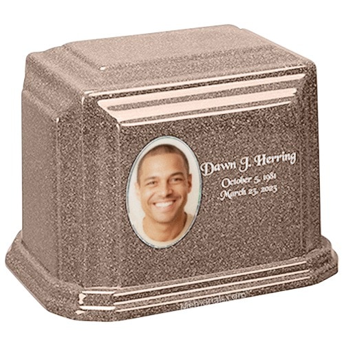Earth Tone Cultured Photo Urn