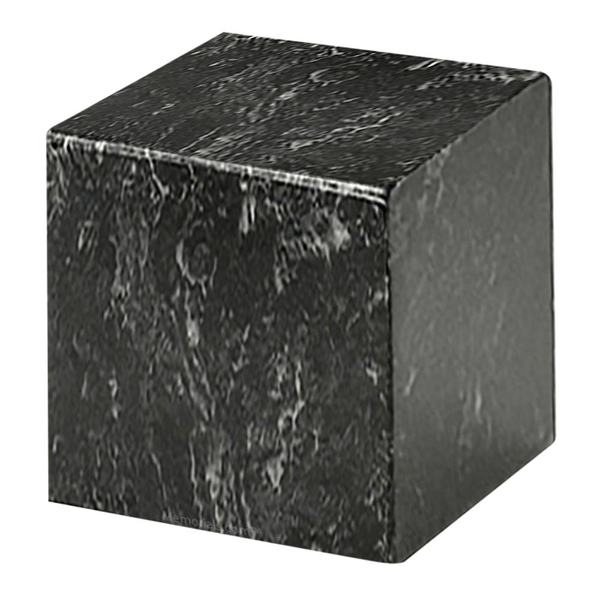 Ebony Cube Keepsake Cremation Urn