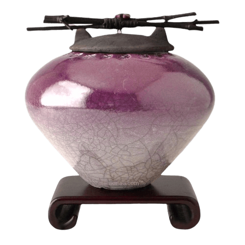 Raku Purple Cremation Urns