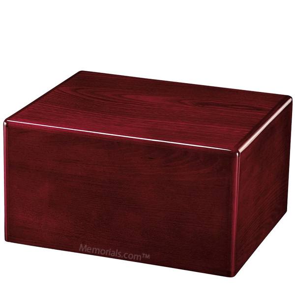 Elegant Rosewood Wood Funeral Urn